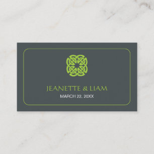 Carte De Placement Plaque Mariage celtique moderne