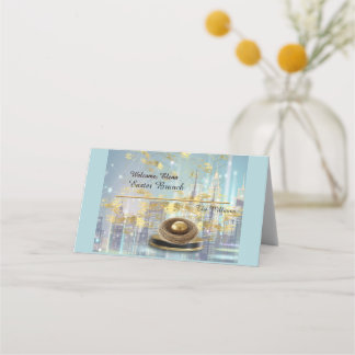 Carte de placement pliée