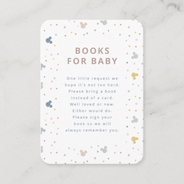 Carte De Placement Point Polka Mickey Mouse | Livres pour Baby Insert (Devant)