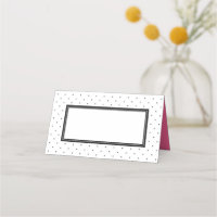 Pointe Polka noir et blanc moderne avec rose