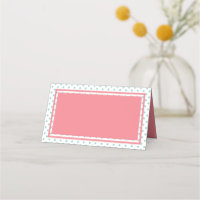 Pointe rose et bleu Polka