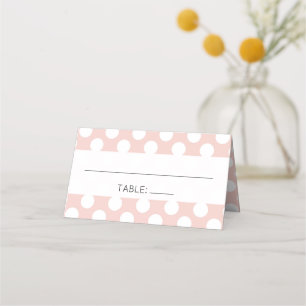 Carte De Placement Pois roses, Motif à points Polka, points, Mariage
