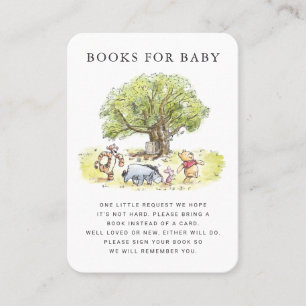 Carte De Placement Pooh et Pals Aquarelle Livres pour Baby Insert
