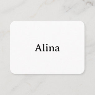 Carte De Placement Promotion Simple de Marque Arrondi 3,5"x2,5" Plat