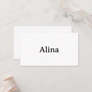 Carte De Placement Promotion Simple de Marque au Carré 3,5" x 2" Plat