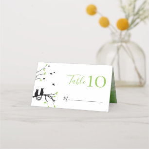 Carte De Placement Réception de mariage sur le thème des chats romant
