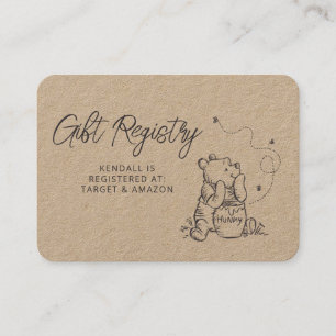 Carte De Placement Registre de cadeaux de Baby shower d'ondulation si