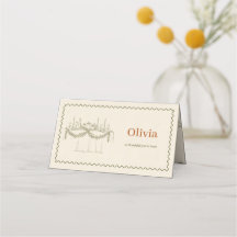 Repas de Thanksgiving Olive Line Art Table de dîne