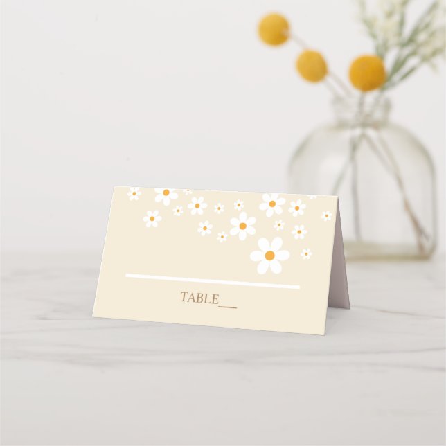 Carte De Placement Retro Daisy Tan (Devant)