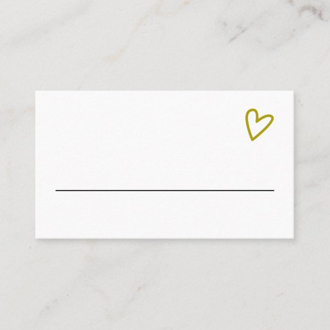 Carte De Placement Rien De Fancy Just Love Super Green Mariage (Devant)