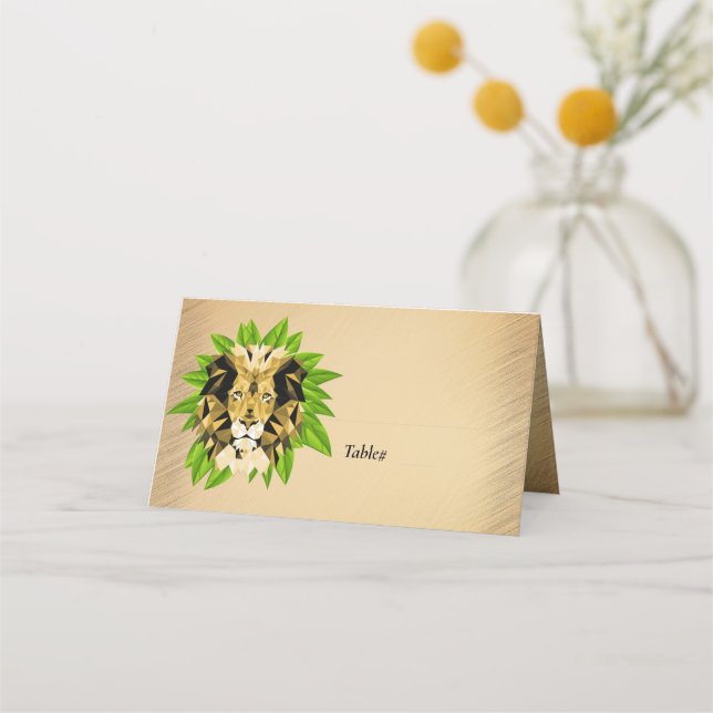 Carte De Placement Roi Brown du Lion de la Jungle (Devant)