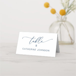 Carte De Placement Romantique Elegance Mariage Dîner Nom de l'hôte Li