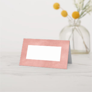 Carte De Placement Rose Gold Faux Foil Carte de place pliée moderne
