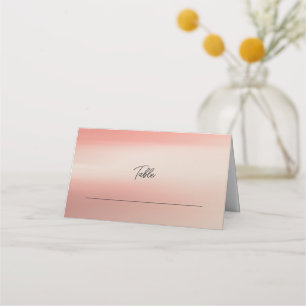 Carte De Placement Rose simple et élégant Mariage table