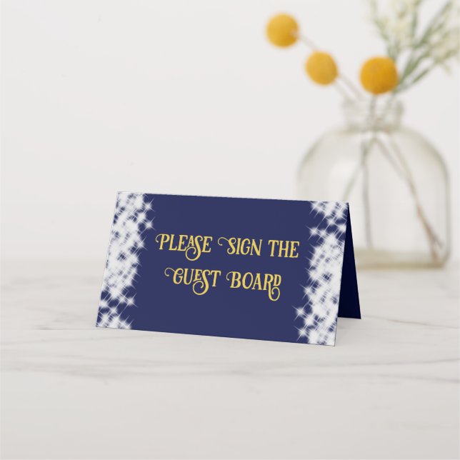 Carte De Placement Royal Blue Vintage Boho Quinceañera espagnol (Dos)