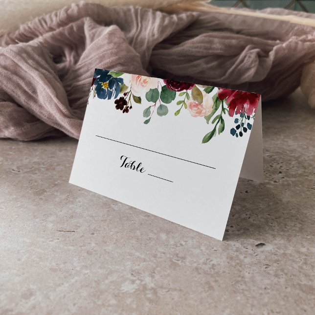 Carte De Placement Russe Bourgogne Calligraphie Mariage Carte Place (Créateur téléchargé)
