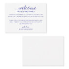 Sac cadeau de bienvenue Mariage bleu moderne