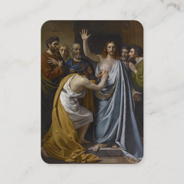 Carte De Placement Saint Thomas l'Apôtre Prière catholique Religieux (Devant)