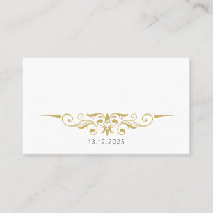 Carte De Placement Sarah - Plaques Mariages Gold Accent