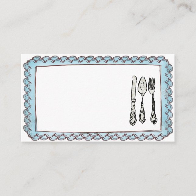 Carte De Placement Scallop PlaceCards....................... (Devant)