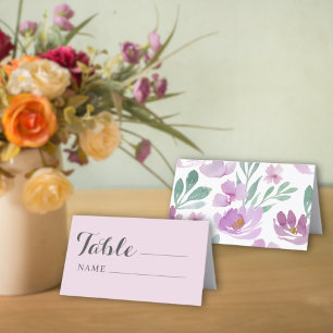 Carte De Placement Sièges Rustique Blush Rose & Floral Mariage