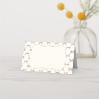 Carte De Placement Silly Goose Preppy Bow Baby Shower Blank