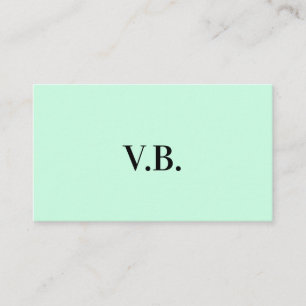 Carte De Placement Simple couleur solide ajouter le nom du texte mono