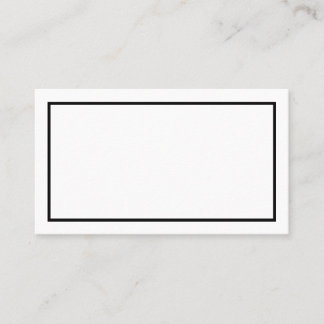 Carte De Placement Simple Mariage de bordure noire