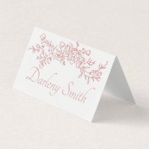 Carte de placement Simple Minimaliste