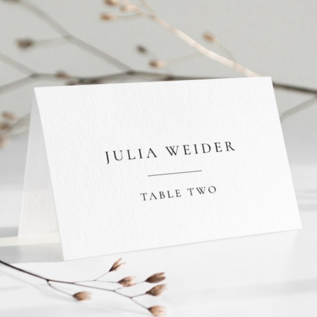 Carte De Placement Simple minimaliste Mariage personnalisé (Créateur téléchargé)
