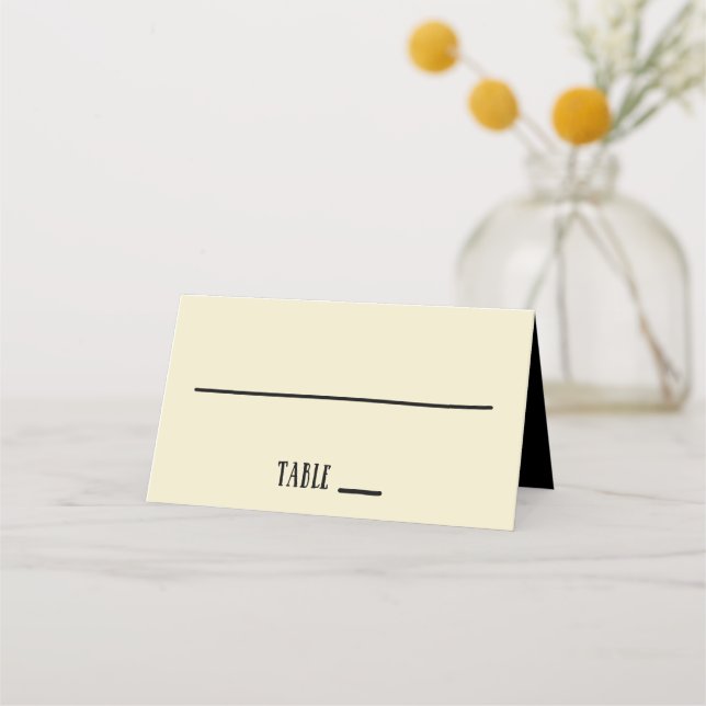 Carte De Placement Skeleton Main Forme de coeur Mariage personnalisé (Devant)