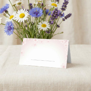 Carte De Placement Soft, Romantique Cherry Blossom Mariage Nom de la