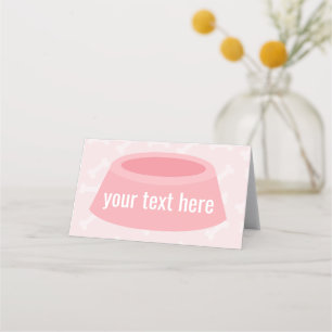 Carte De Placement Soirée d'anniversaire chiot tentes buffet nourritu