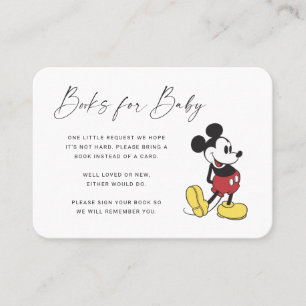 Carte De Placement Souris classique Mickey   Livres pour Baby Insert 