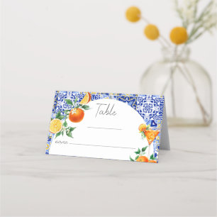 Carte De Placement Spritz Méditerranéen Plan de Table pour une Baby S