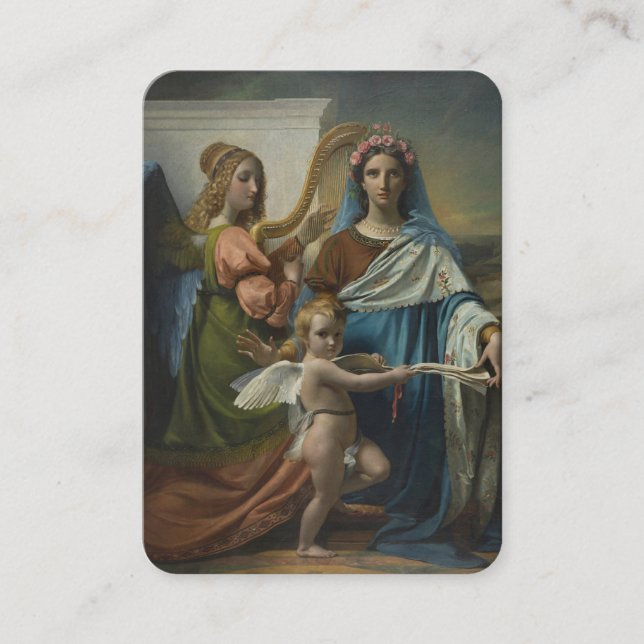 Carte De Placement St. Cecilia Patron Musiciens Prière catholique (Devant)