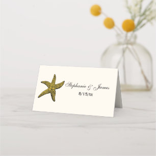 Carte De Placement Starfish Beach Thème Carte d'Escort Carte Place Iv