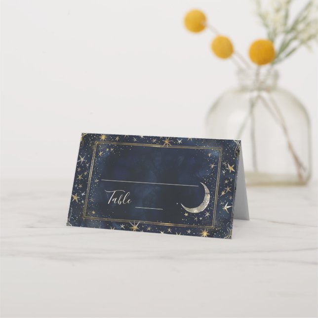 Carte De Placement Starry Night Romance Mariage (Devant)