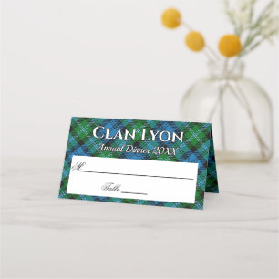 Carte De Placement Stately Clan Lyon Tartan Motto