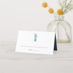 Carte De Placement Statue de la Liberté New York Mariage plié