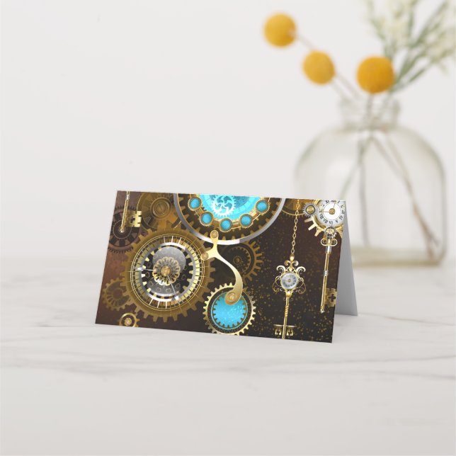 Carte De Placement Steampunk Rusty Background (Devant)