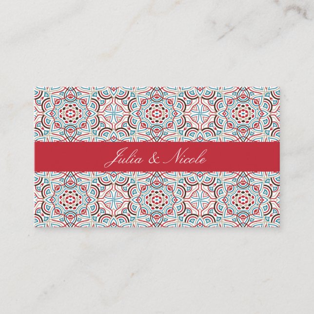 Carte De Placement Style géométrique Étincelles Mariage métallique en (Devant)