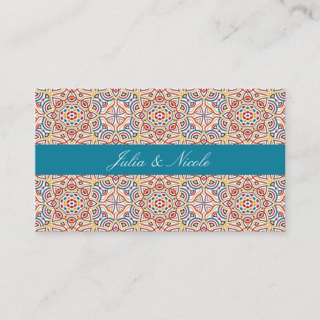 Carte De Placement Style géométrique Étincelles Mariage métallique en (Devant)