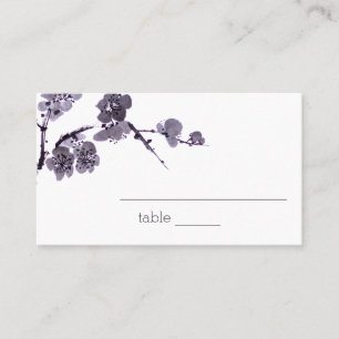 Carte De Placement Sumie de fleur de prune