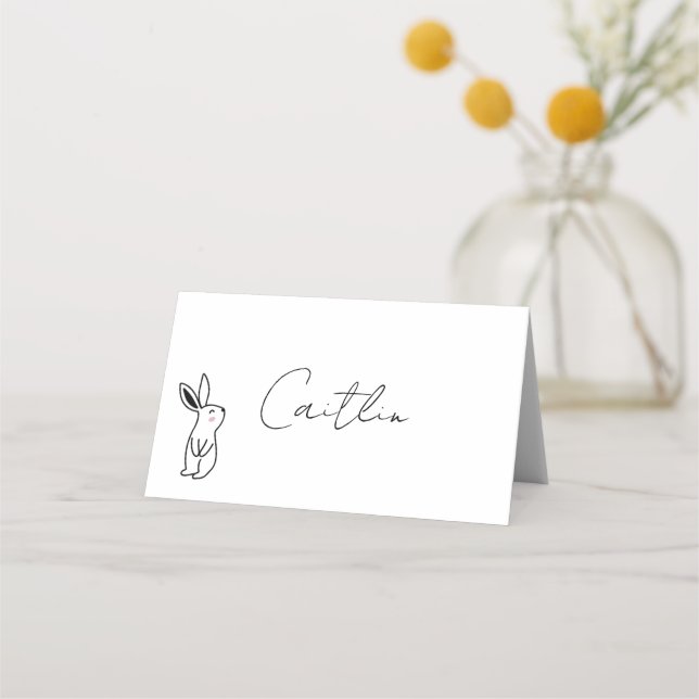 Carte De Placement Sweet Bunny Place Cards (Devant)