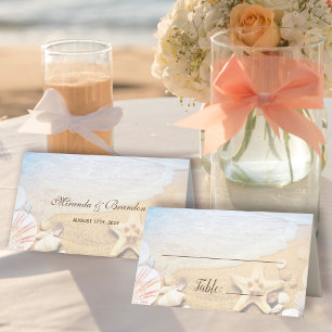 Carte De Placement Table de mariage de plage tropicale affectation