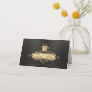 Carte De Placement Table Mariage Gold Filigree fin ID871