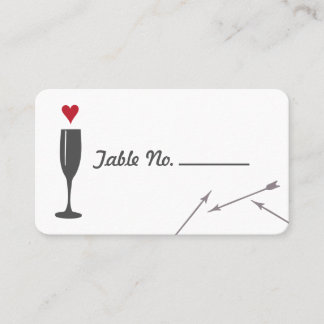 Carte De Placement Table Mariage moderne Valentine