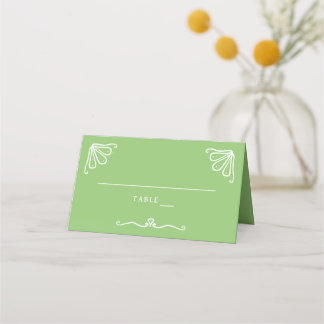 Carte De Placement Table pliée de Mariage personnalisé Tuberose