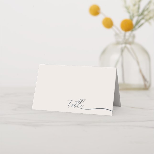 Carte De Placement Tableau Mariage de script de calligraphie d'ivoire (Devant)